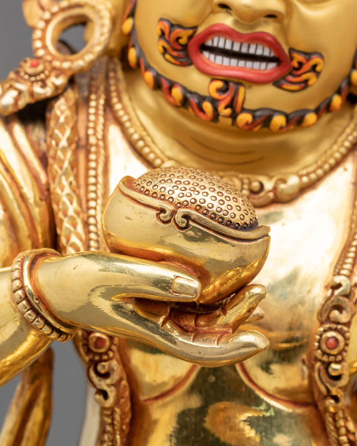 Black Jambhala Statue | Wrathful Wealth Deity