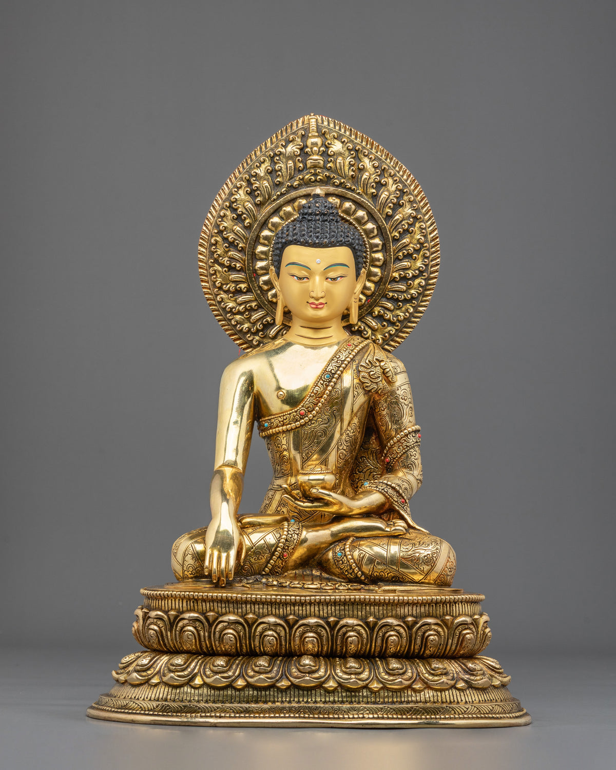 Three Buddhas Copper Statue Collection: Buddhist Art for Longevity and Meditation