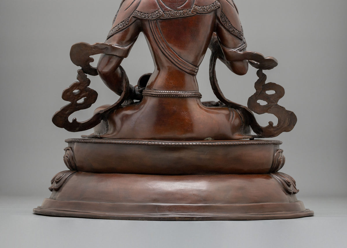 Vajrasattva Buddha Statue | Handcrafted Oxidized Copper Statue