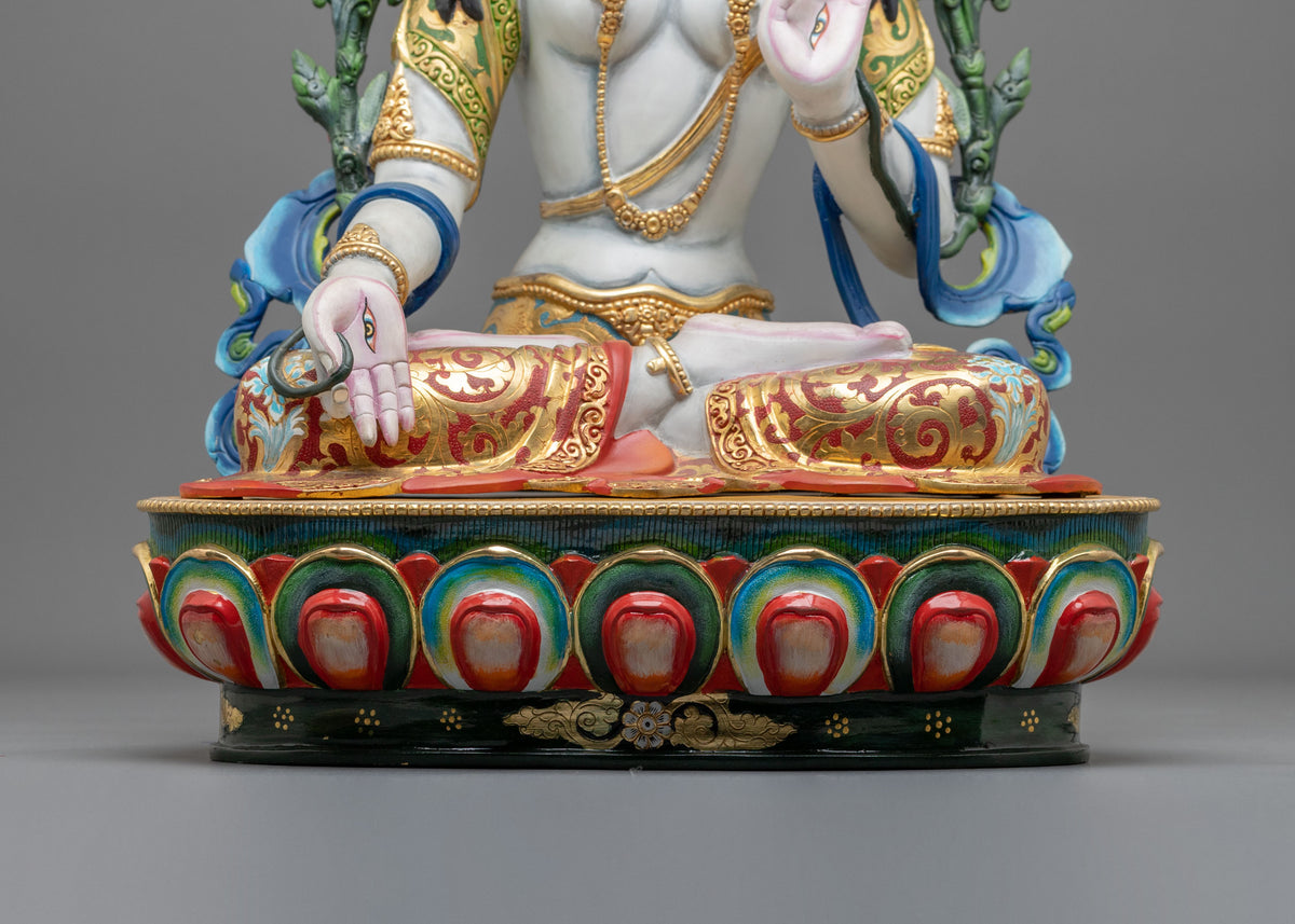 White Tara Sculpture | Compassion and Longevity
