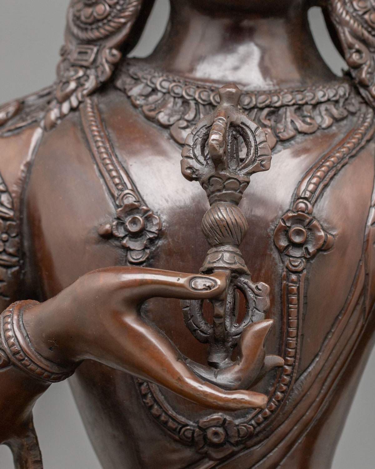 Vajrasattva Buddha Statue | Handcrafted Oxidized Copper Statue