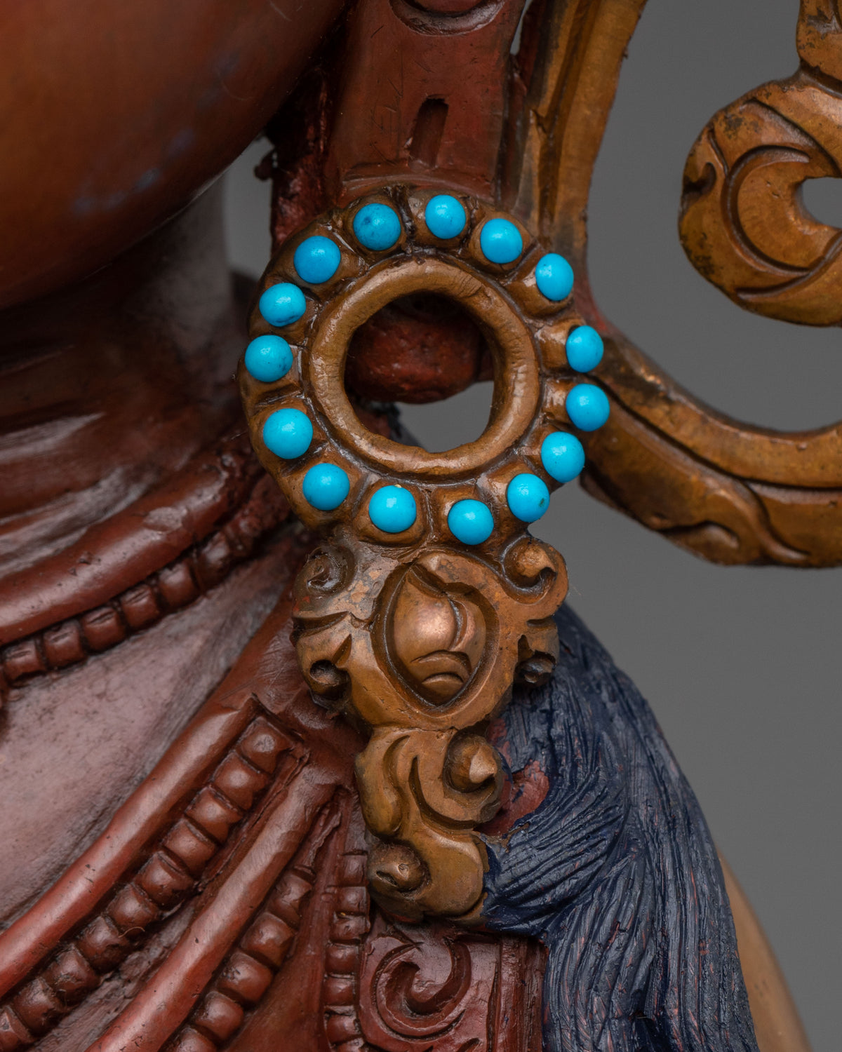 Vajrasattva Oxidized Copper Figurine | Buddha of Purification and Wisdom