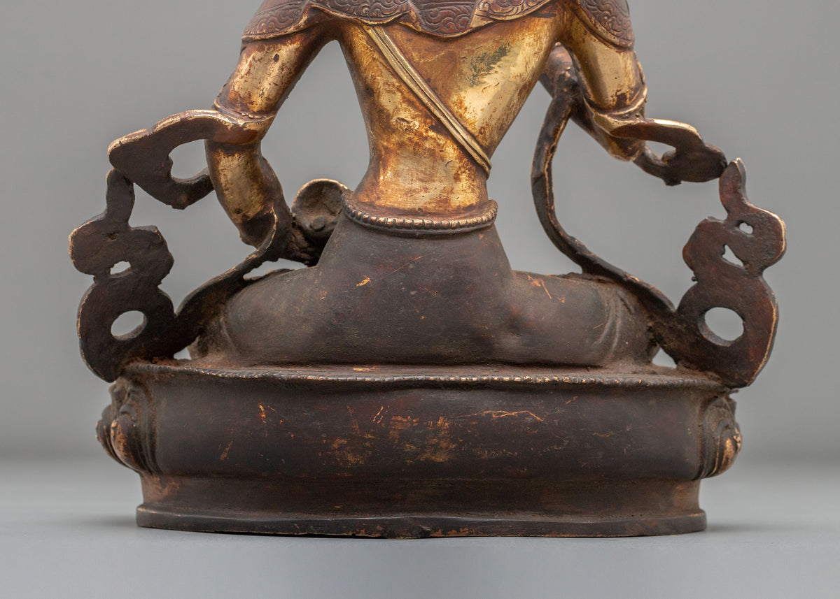 Vajrasattva Copper Sculpture | Vajrayana Deity of Purification