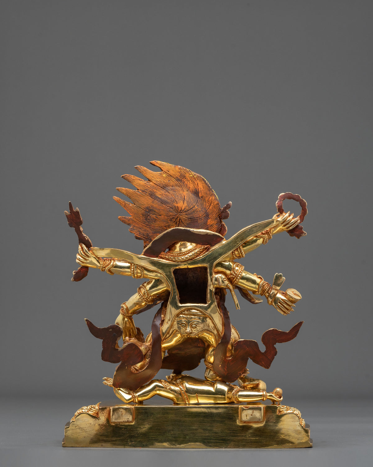 Six-Armed Mahakala Sacred Altar Statue | Wrathful Buddhist Protector