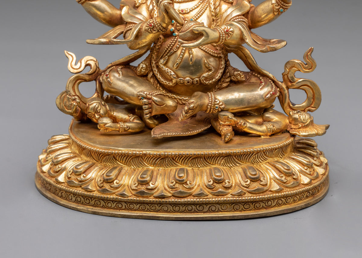 Four-Armed Mahakala Statue | Powerful Dharma Protector