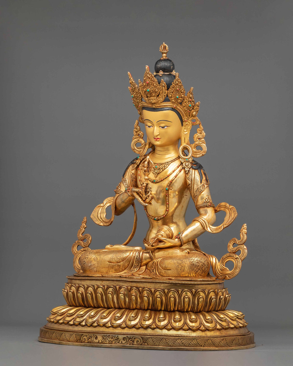 Hand Carved Vajrasattva Spiritual Purification Statue