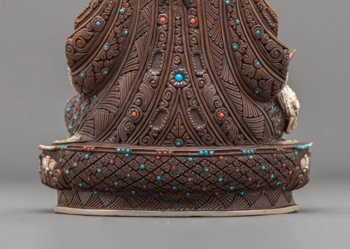 Guru Rinpoche Handmade Copper Sculpture