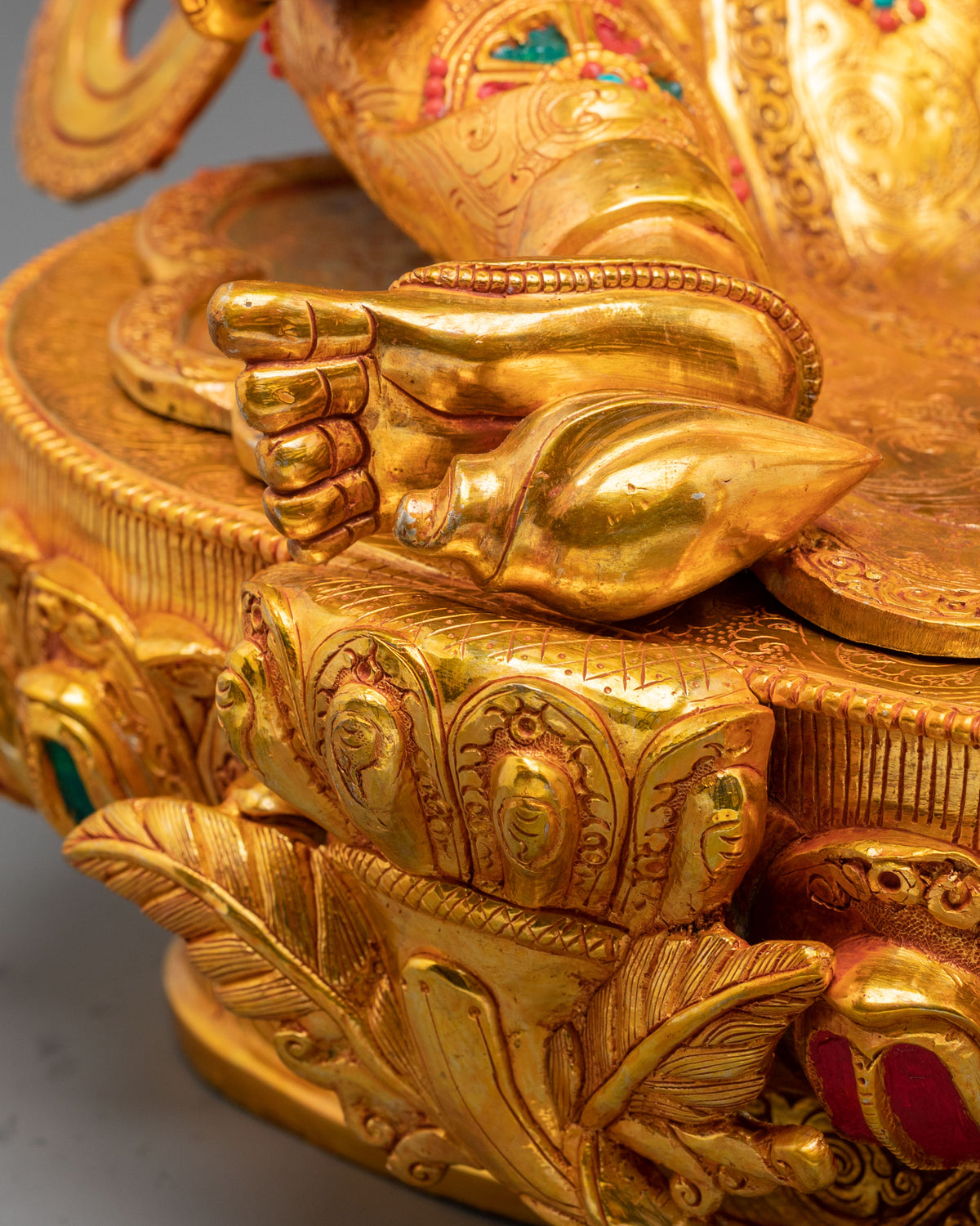 Yellow Dzambhala Statue | The Majesty of Sacred Prosperity
