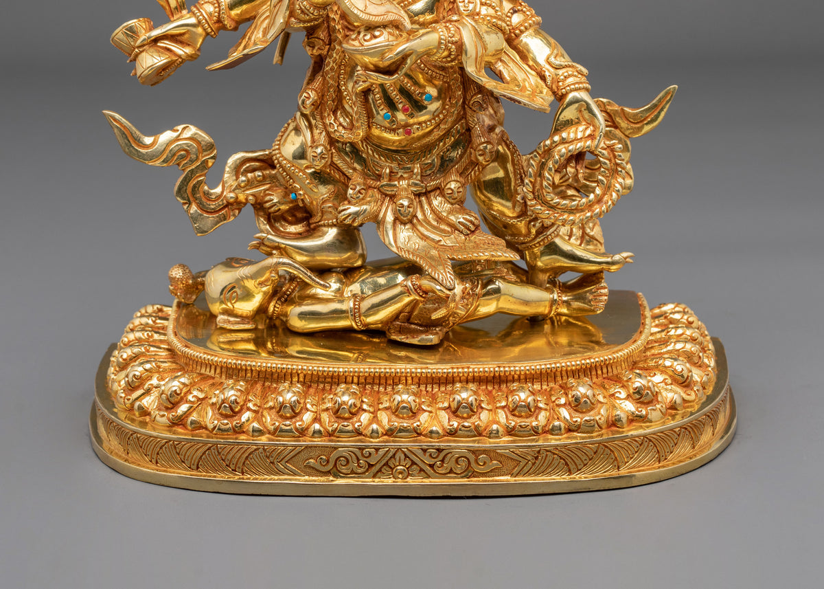 Six-Armed Mahakala Sacred Altar Statue | Wrathful Buddhist Protector