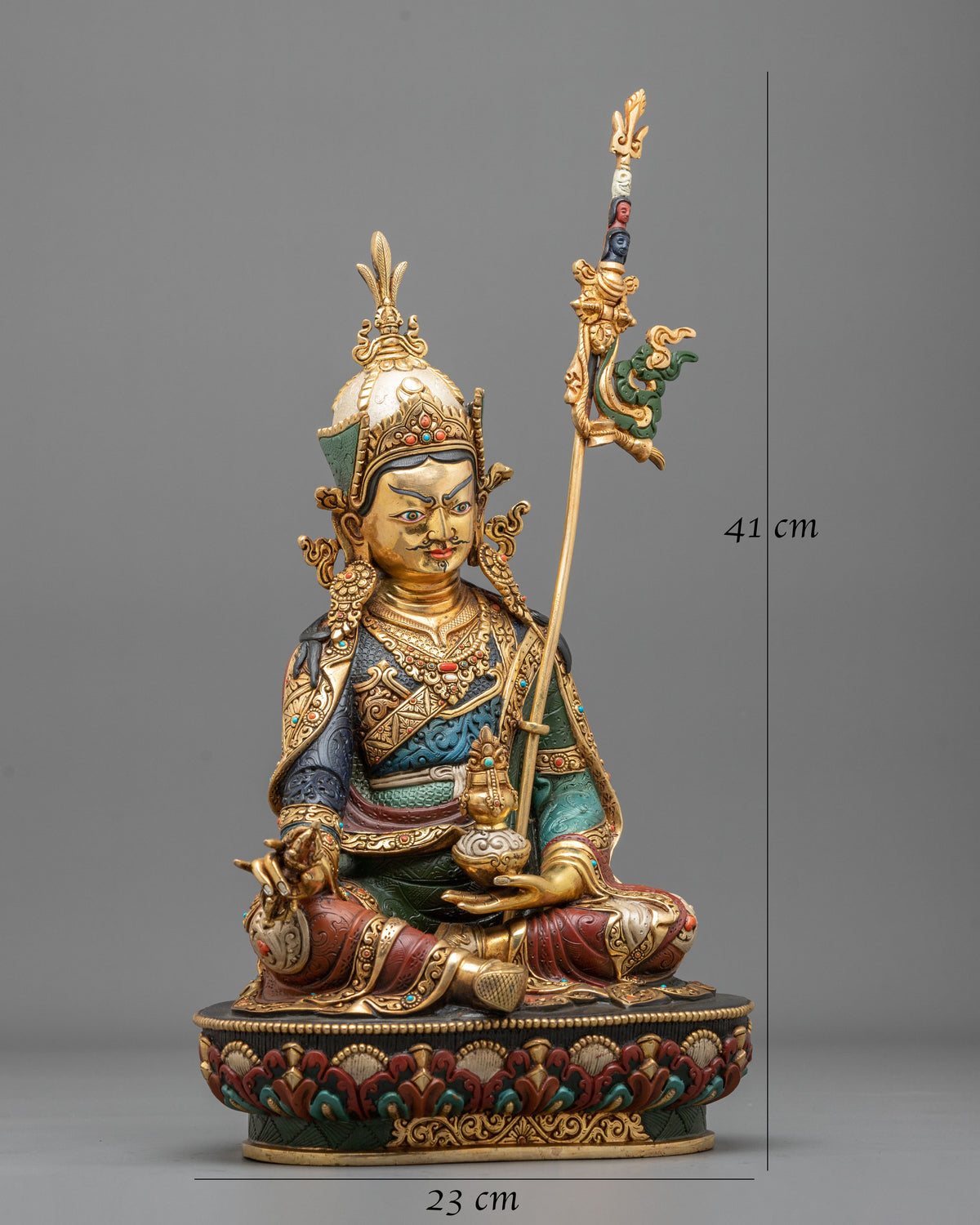 Guru Rinpoche Statue | Handcrafted Copper Figurine