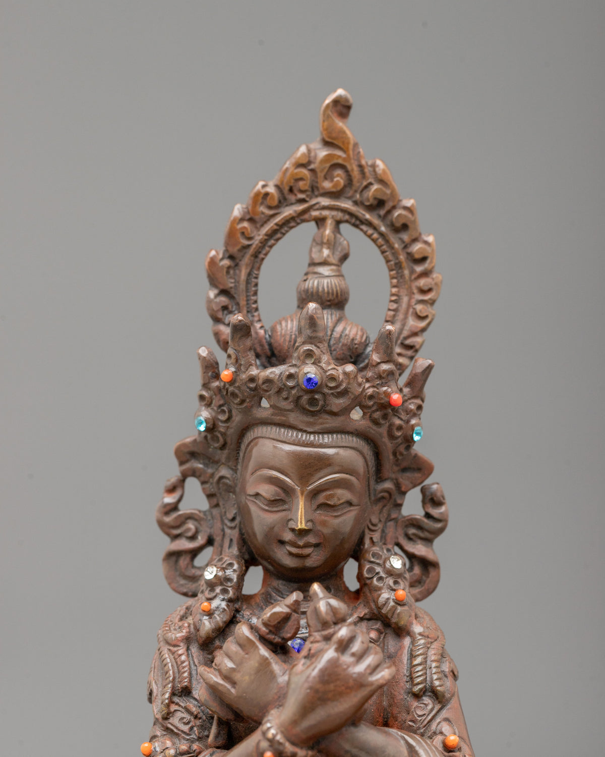 Vajradhara Statue: Embodiment of Primordial Wisdom