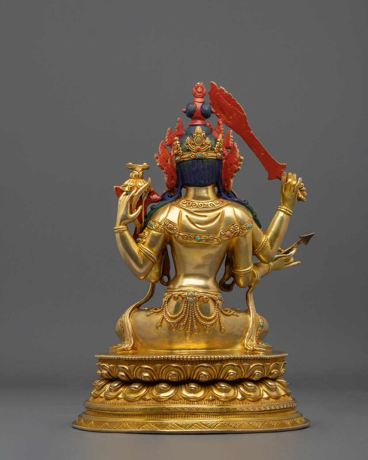 Maha Manjushri Statue | Tibetan Buddhist Wisdom Sculpture
