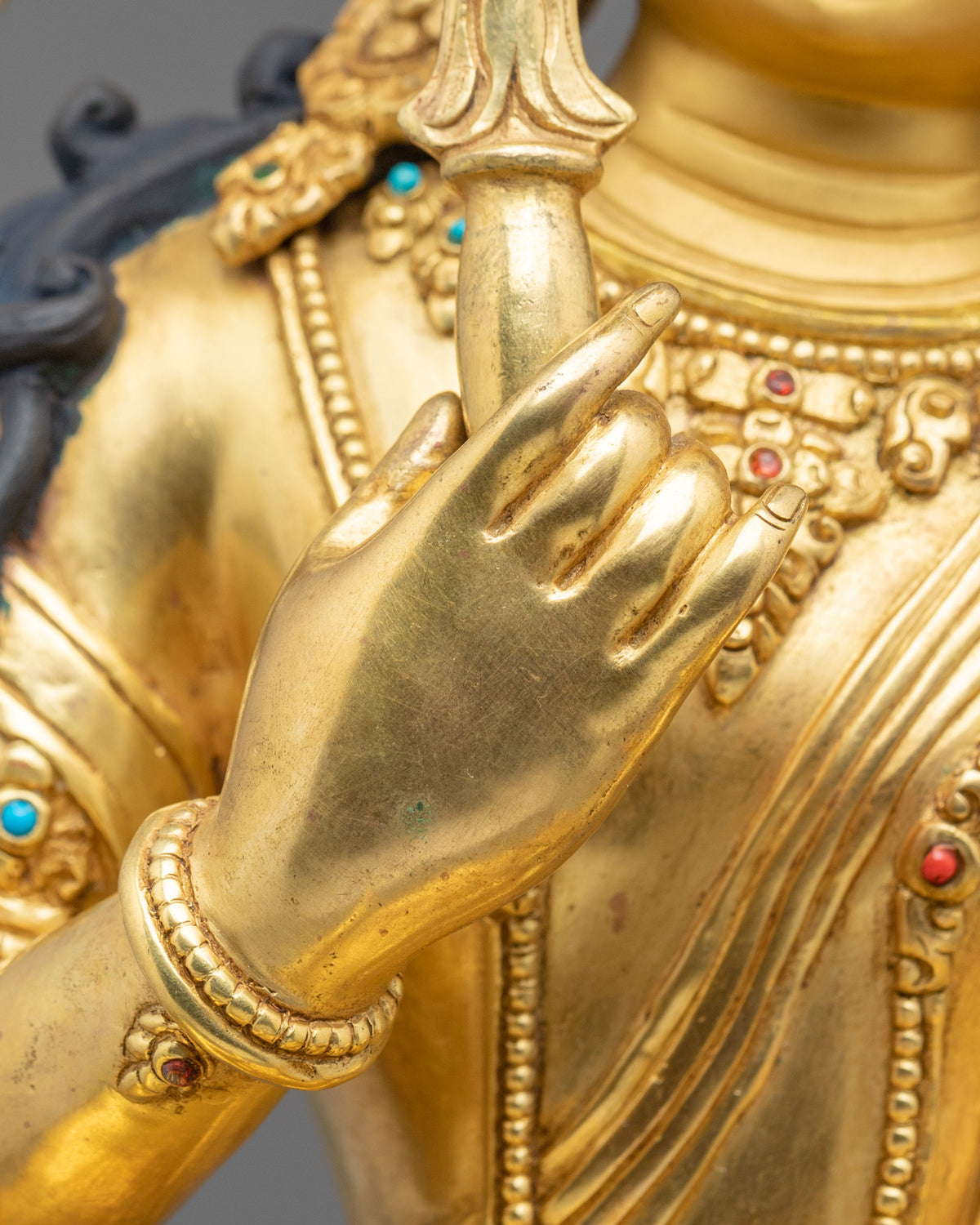 Manjushri Copper Figurine | Tibetan Wisdom Bodhisattva