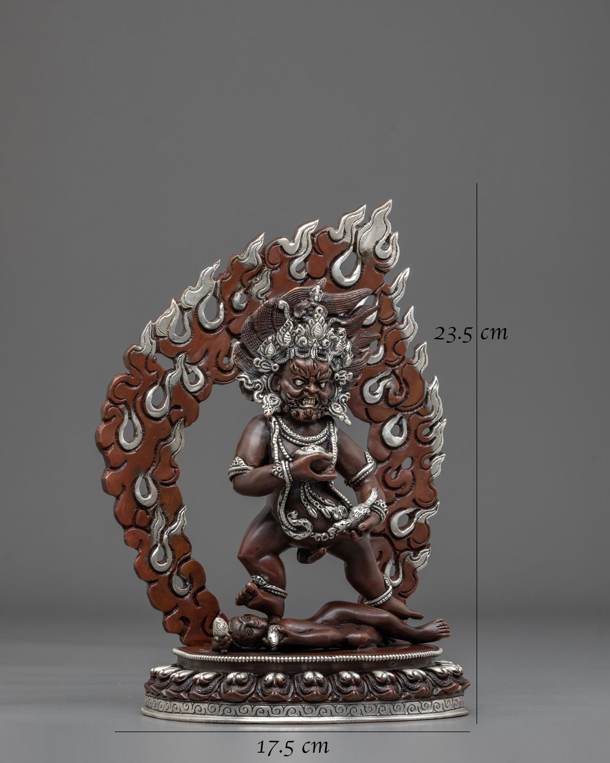 Black Dzambhala Oxidized Copper Statue
