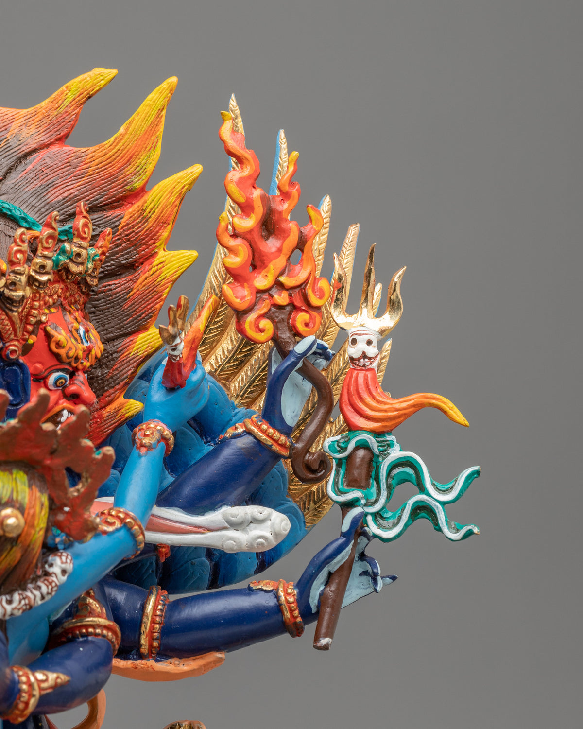Vajrakilaya Copper Figurine |  Deity of Purification and Protection