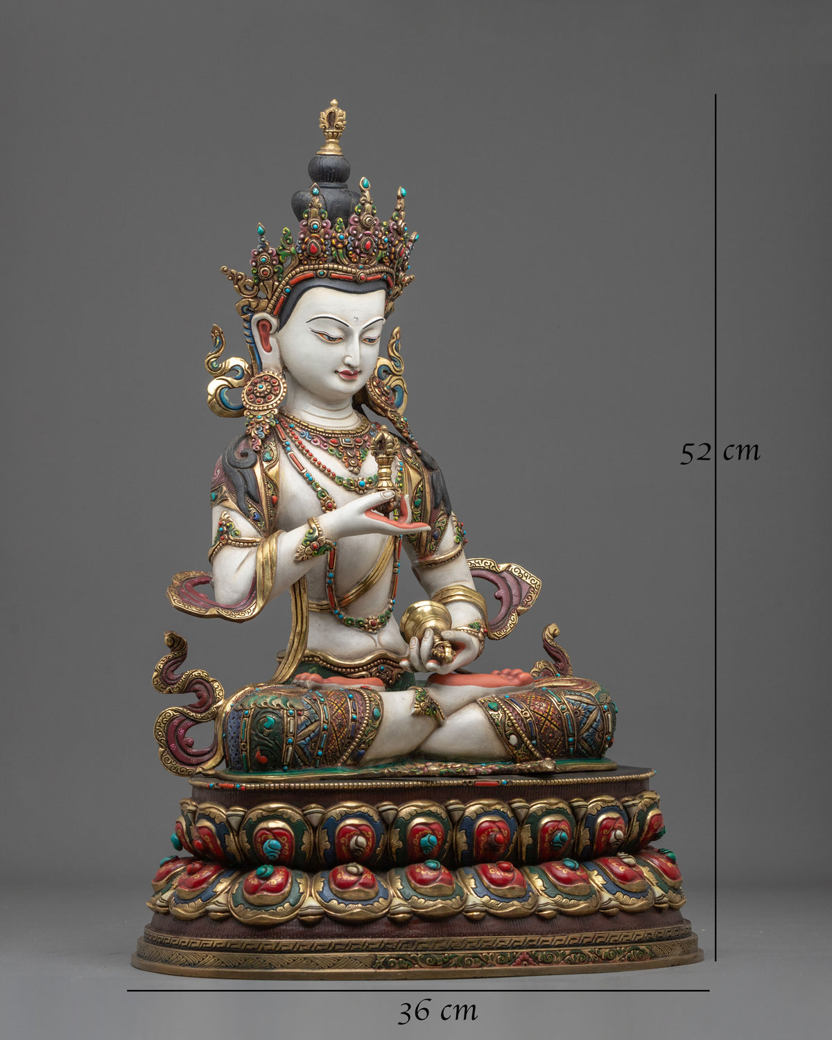 Vajrasattva Copper Statue | Handcrafted Buddhist Figurine