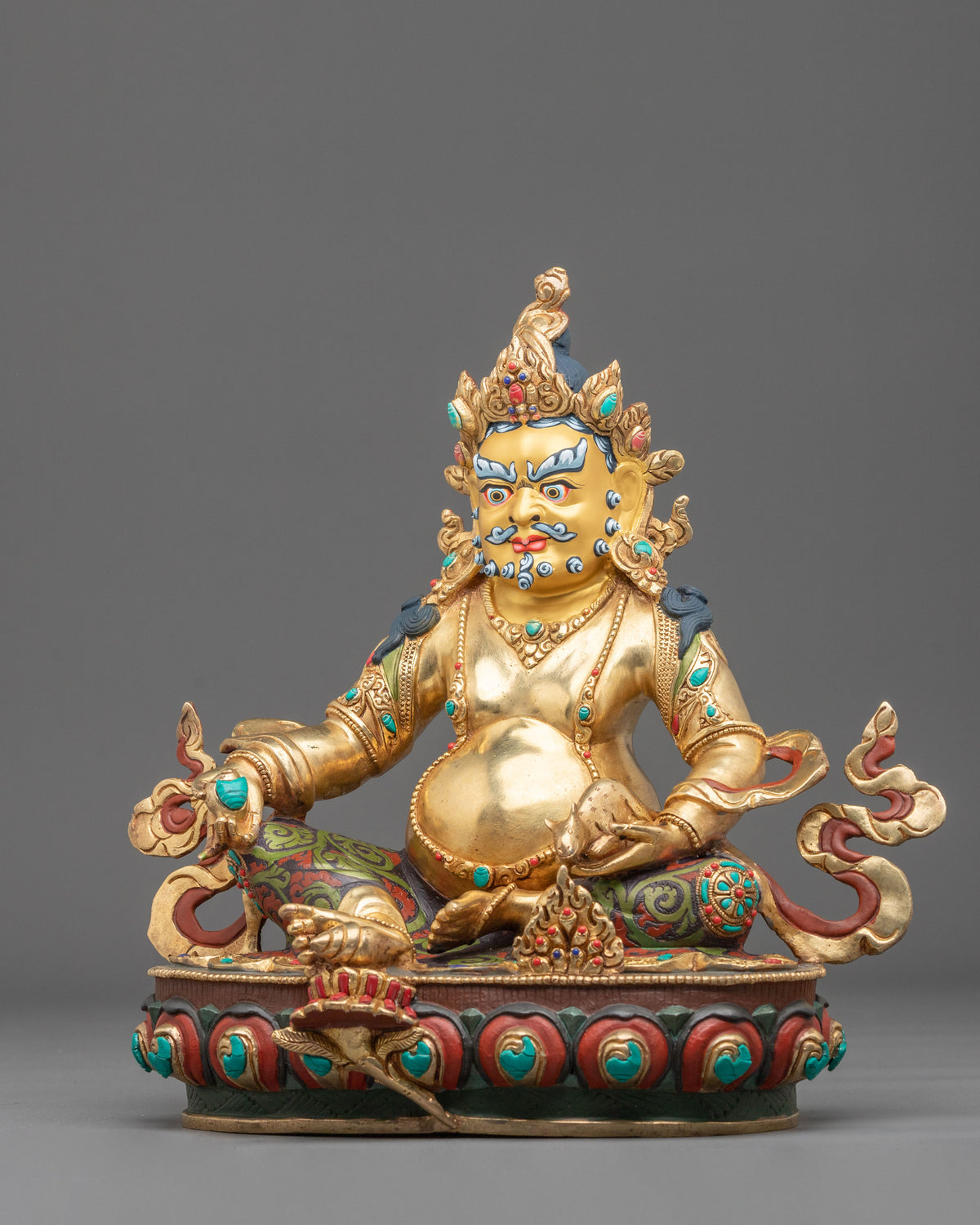 Handmade Dzambhala Sculpture | Deity of Wealth