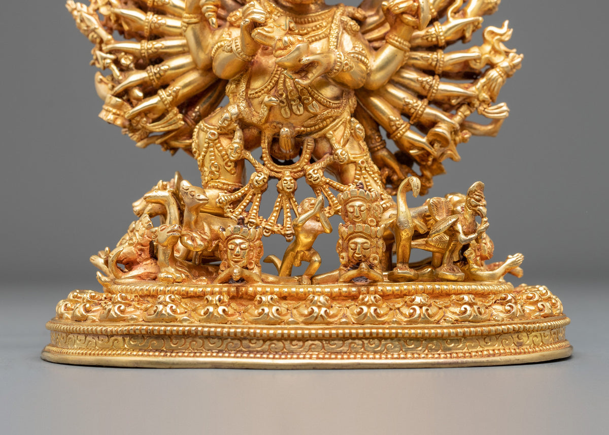 Yamantaka Buddhist Decor Statue | Himalayan Buddhist Sacred Decor
