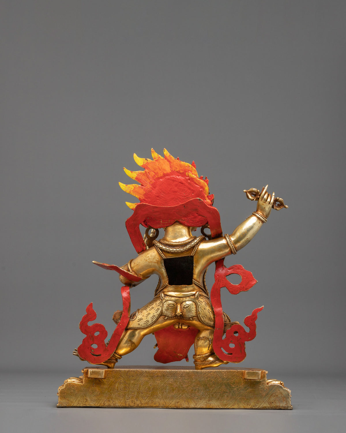 Vajrapani Wrathful Deity Statue | 24K Gold Gilded Copper Statue