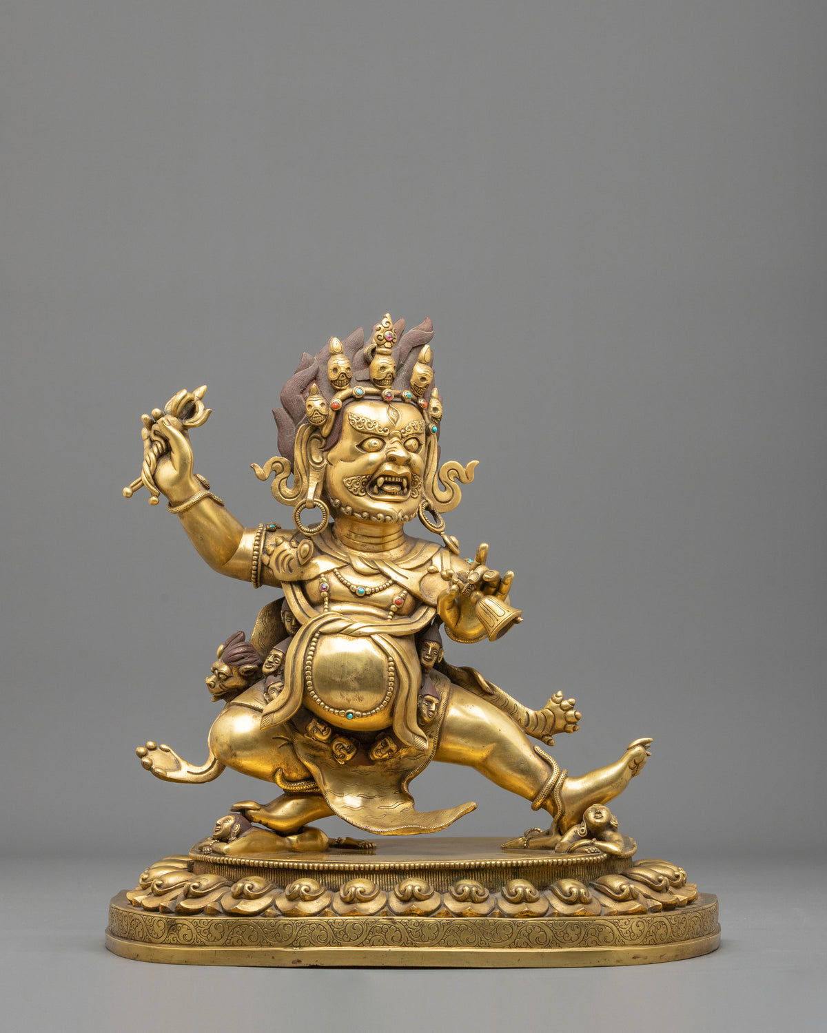 Vajrapani Bodhisattva | 24K Gold Gilded Copper