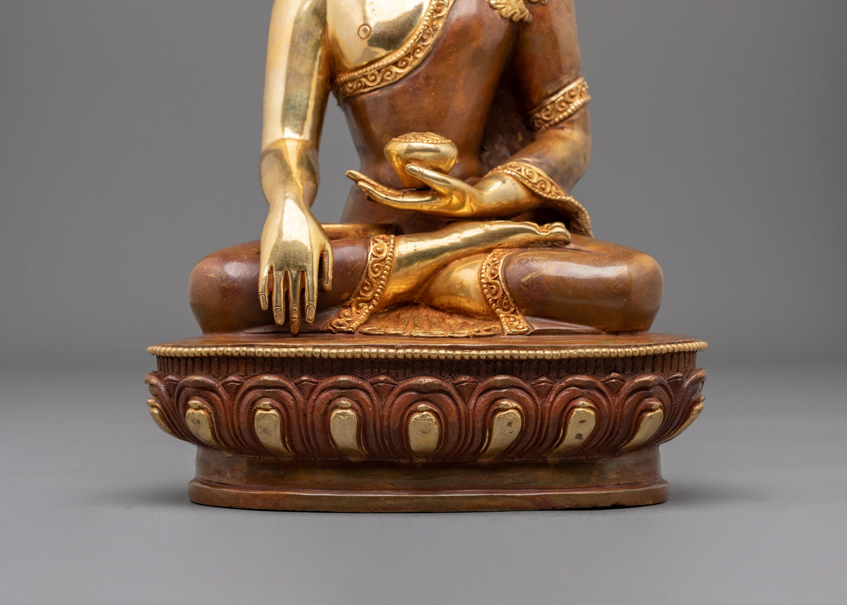 Shakyamuni Buddha Statue | Handcrafted Copper Sculpture