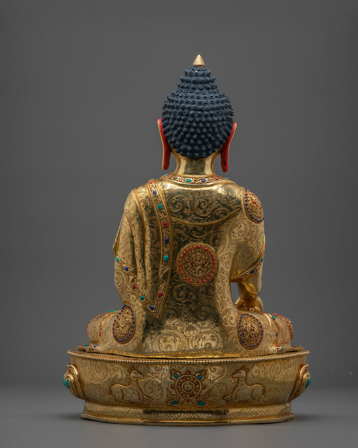 Shakyamuni Buddha Dharma Founder Statue | 24K Gold Gilded