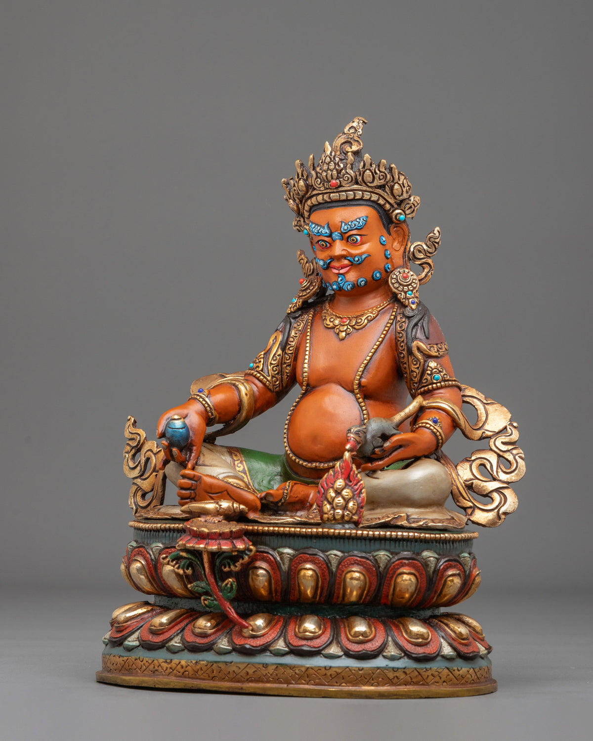 Dzambhala Himalayan Sculpture | Buddhist Deity of Wealth and Generosity