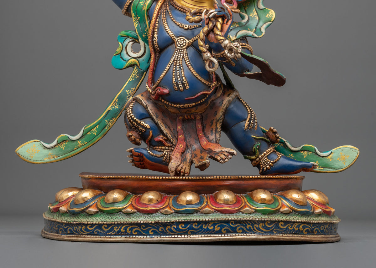 Vajrapani Buddhist Shrine Sculpture | Handmade Himalayan Sacred Art