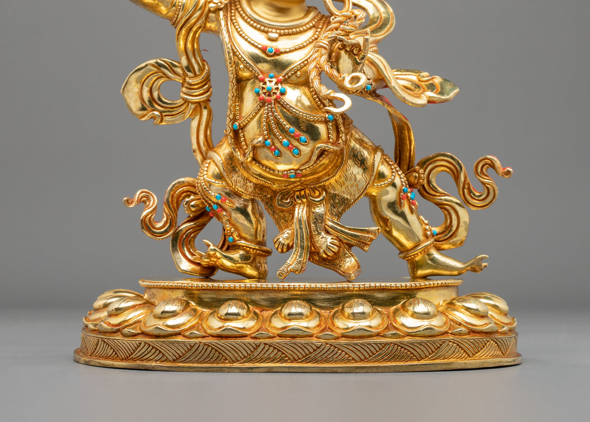 Vajrapani Thunderbolt Guardian Statue | Protector of the Dharma