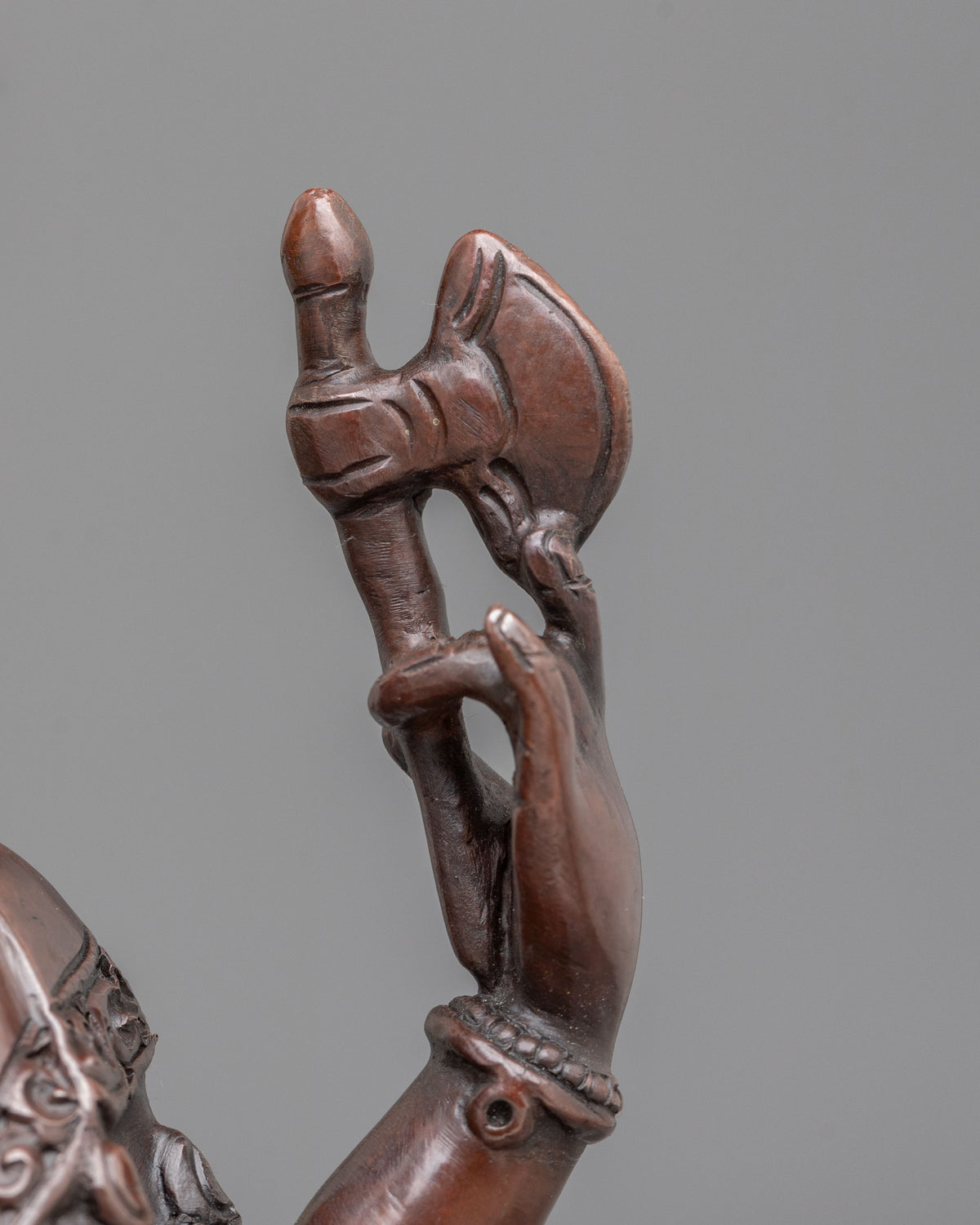 Ganesh Remover of Obstacles Statue | Oxidized Copper Hindu Deity Sculpture