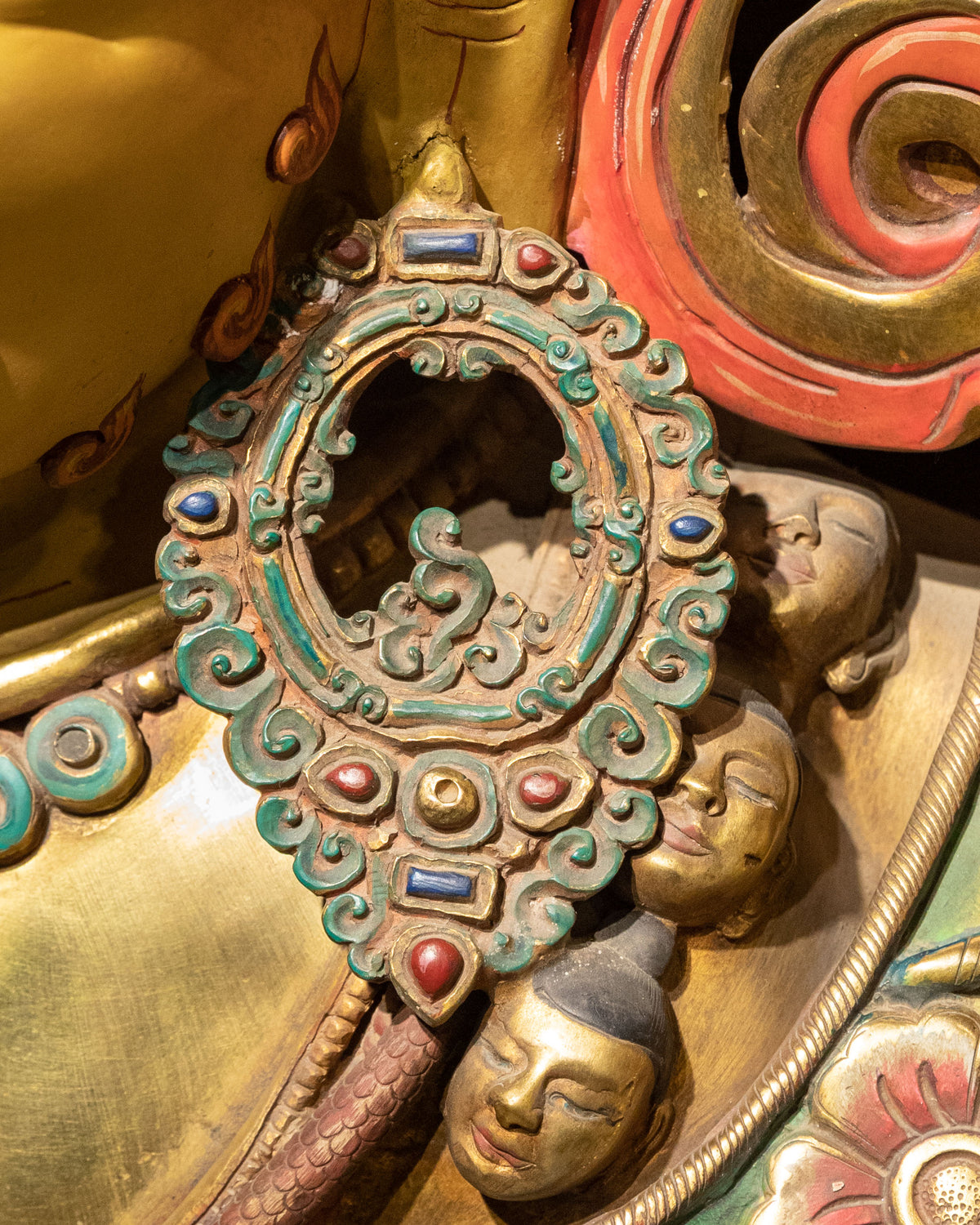 Six-Armed Mahakala Handmade Sculpture