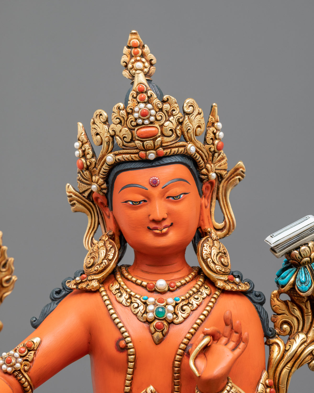 Simhanada Manjushri Bodhisattva Statue