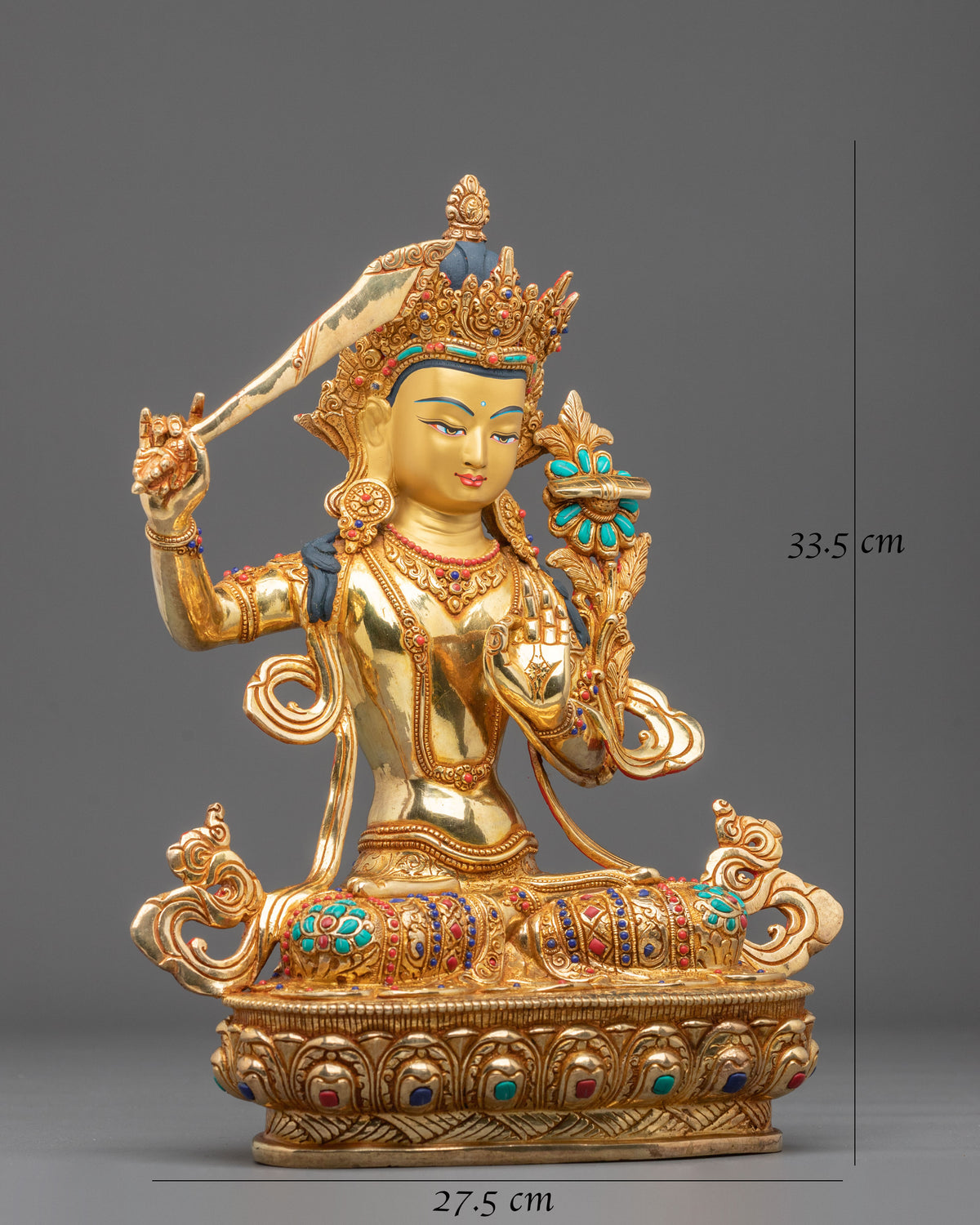 Manjushri Sacred Statue | Bodhisattva of Transcendent Wisdom