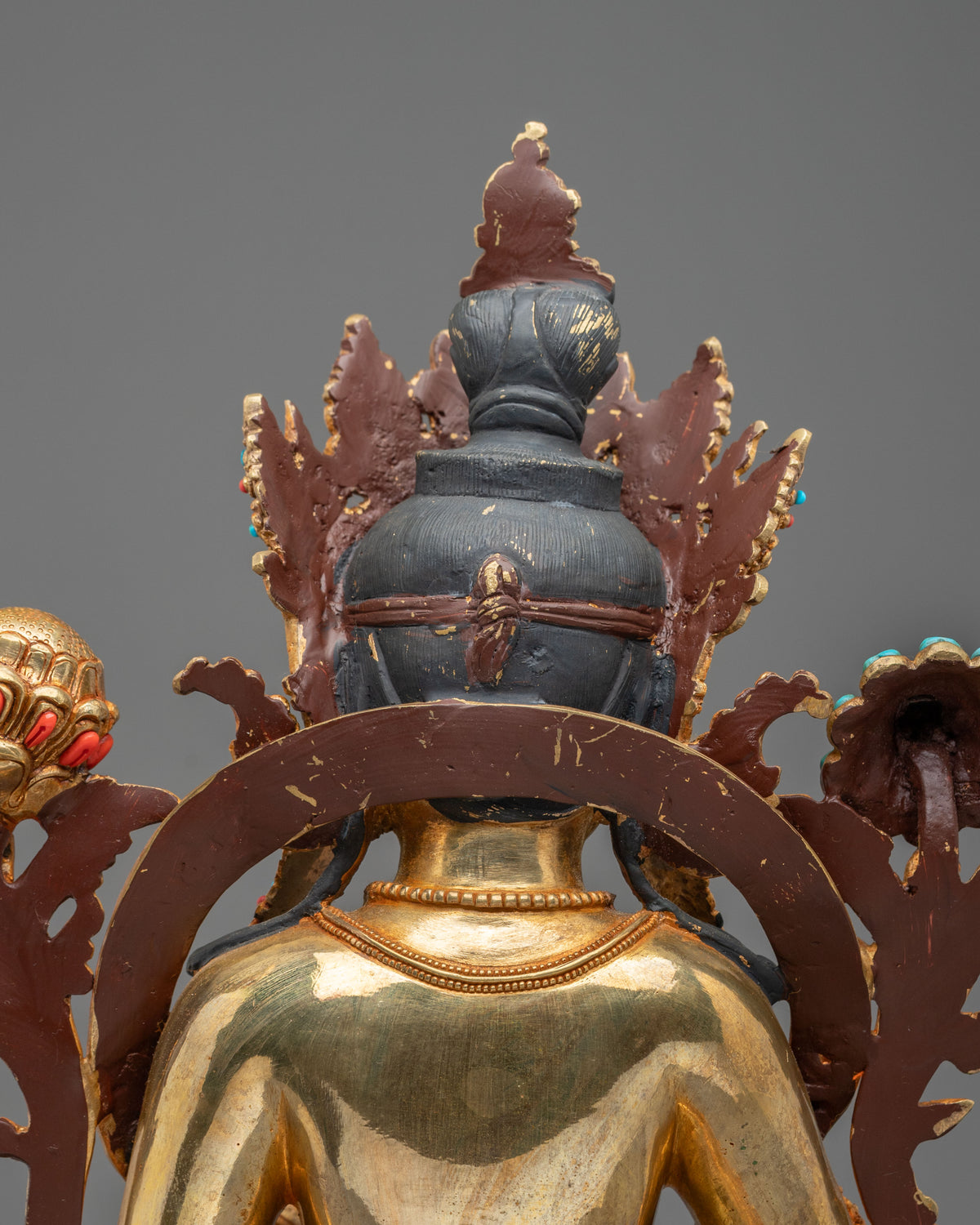 24K Gold Coated Green Tara Sacred Sculpture | Goddess of Compassion