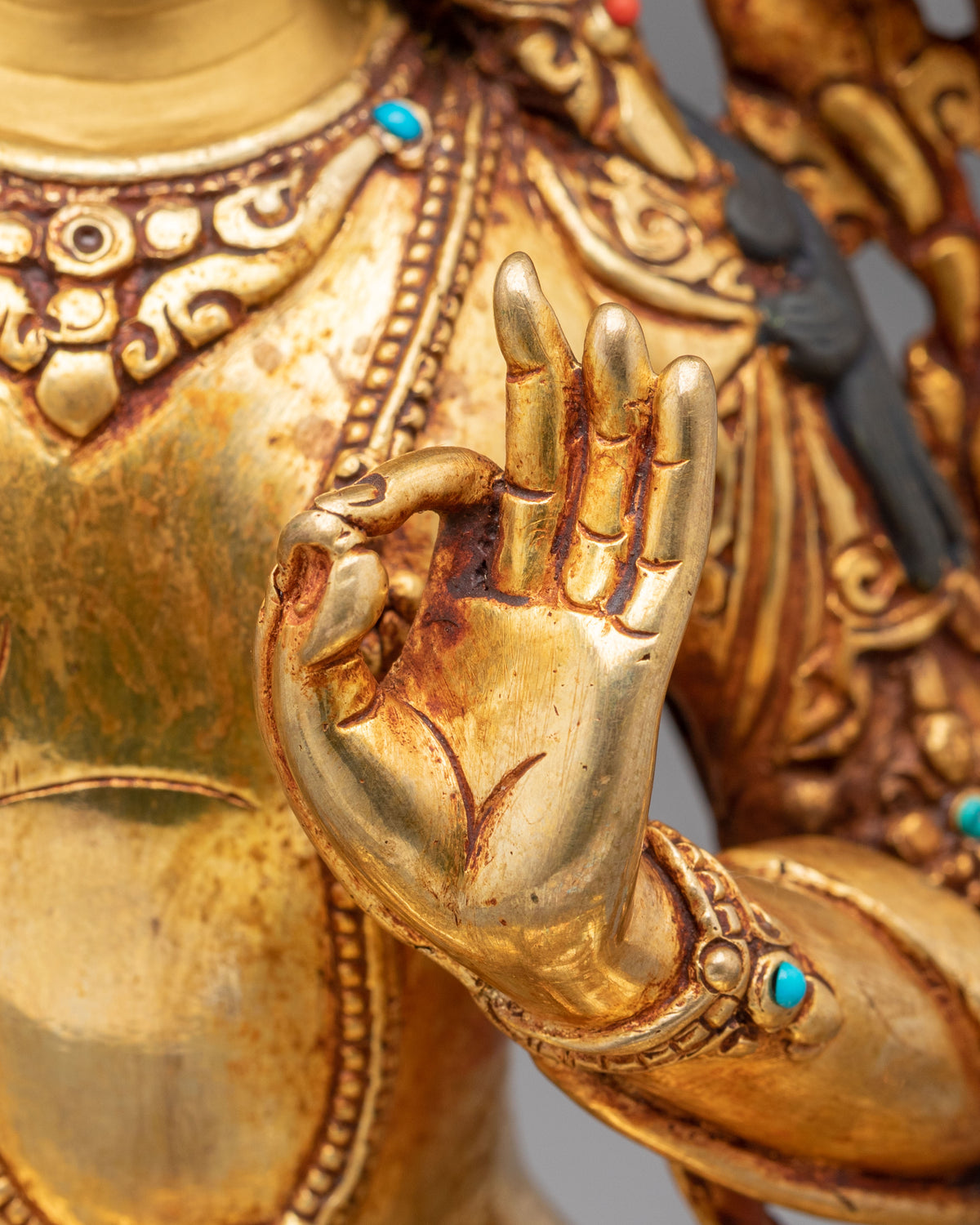 Divine Manjushri Hand Carved Sculpture | Bodhisattva of Supreme Wisdom