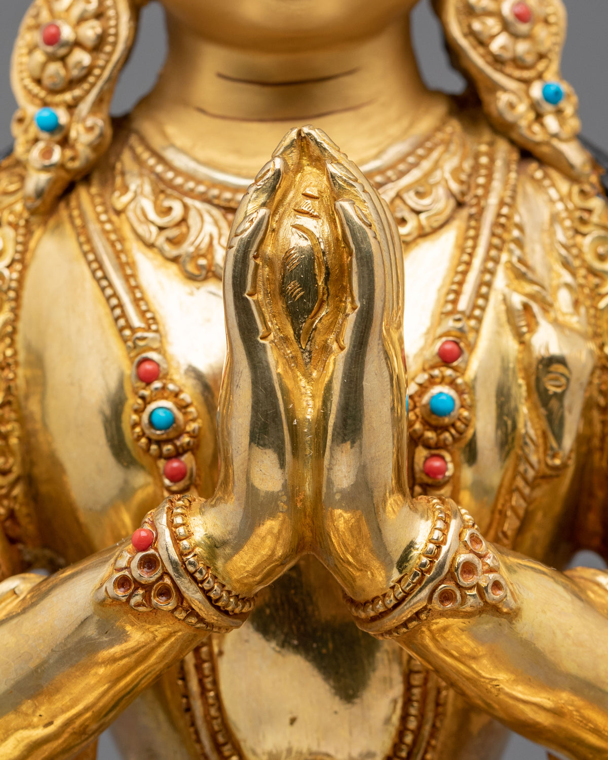 Chenrezig Copper Statue | Sacred Buddhist Guardian