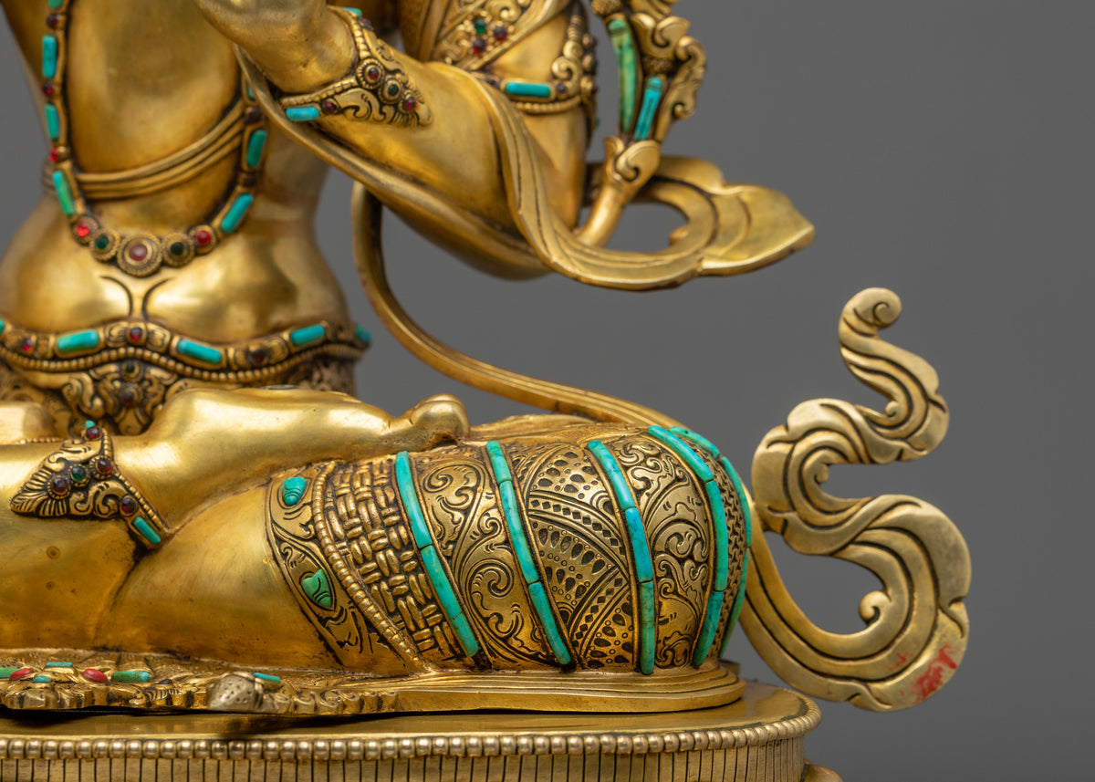 White Tara Compassionate Figurine | Compassionate Deity of Long Life