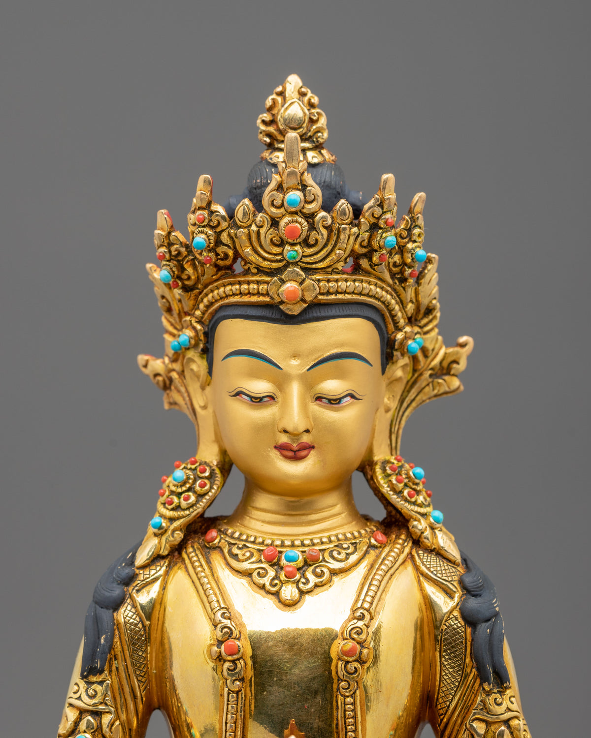 Amitayus Longevity Buddhist Sculpture | Buddha of Infinite Life and Blessings
