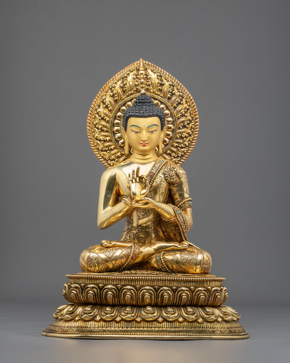 Three Buddhas Copper Statue Collection: Buddhist Art for Longevity and Meditation