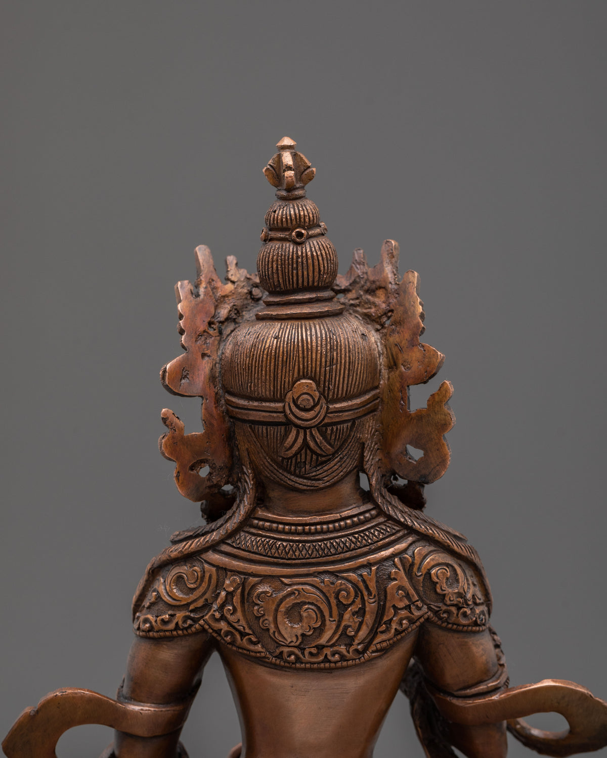 Vajrasattva Buddha Sculpture | Oxidized Buddhist Figurine