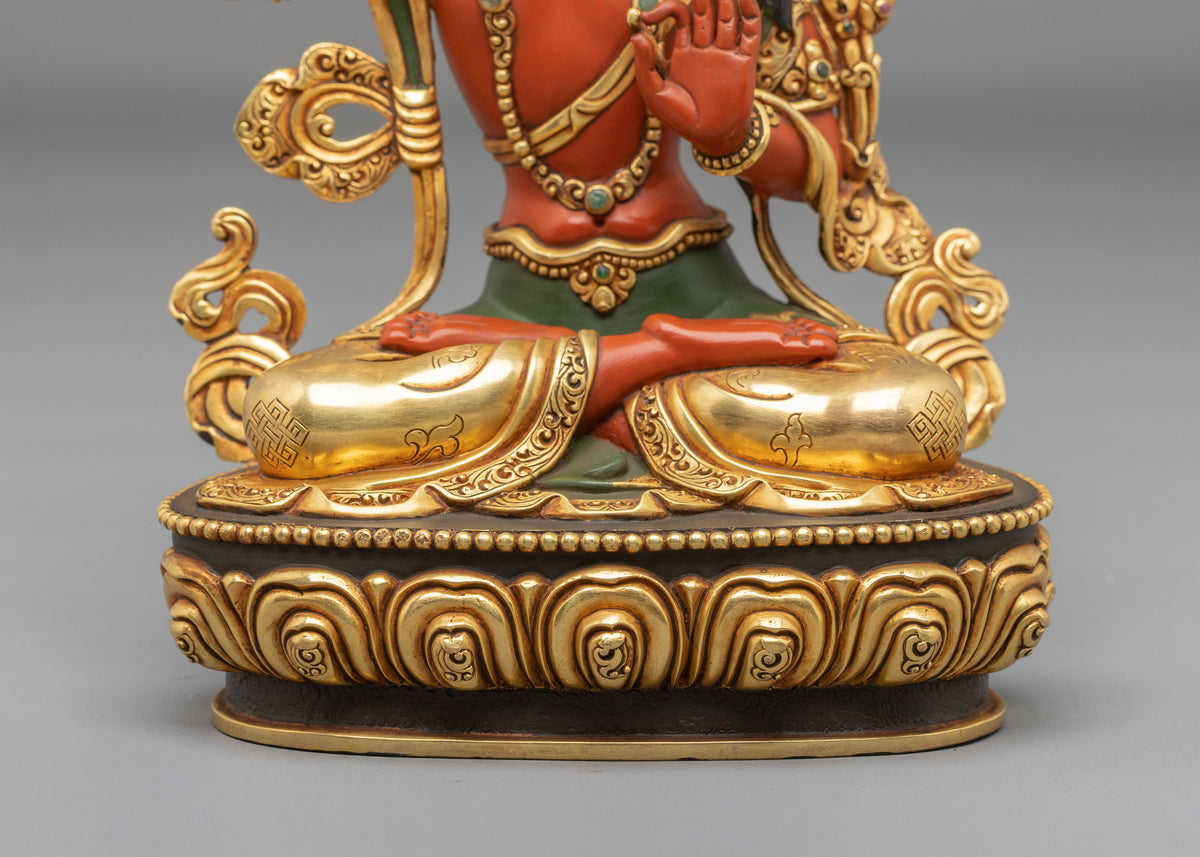 Manjushri Buddhist Sculpture | Handcrafted Wisdom Buddha Statue