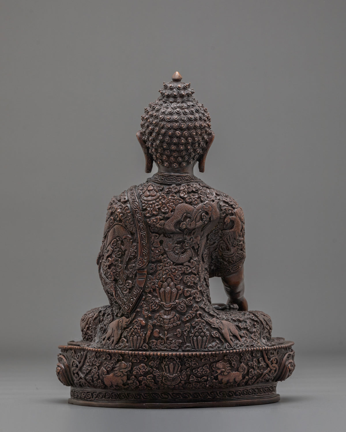 Shakyamuni Buddha Oxidized Copper Statue | The Awakened One