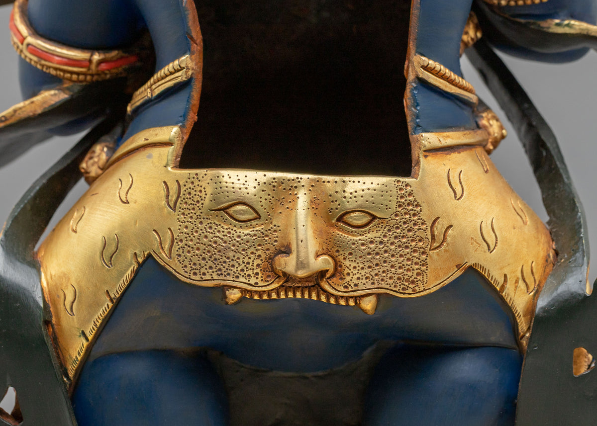 Shakya Mahakala Fierce Dharma Statue | Protector of the Sakya Buddhist Tradition