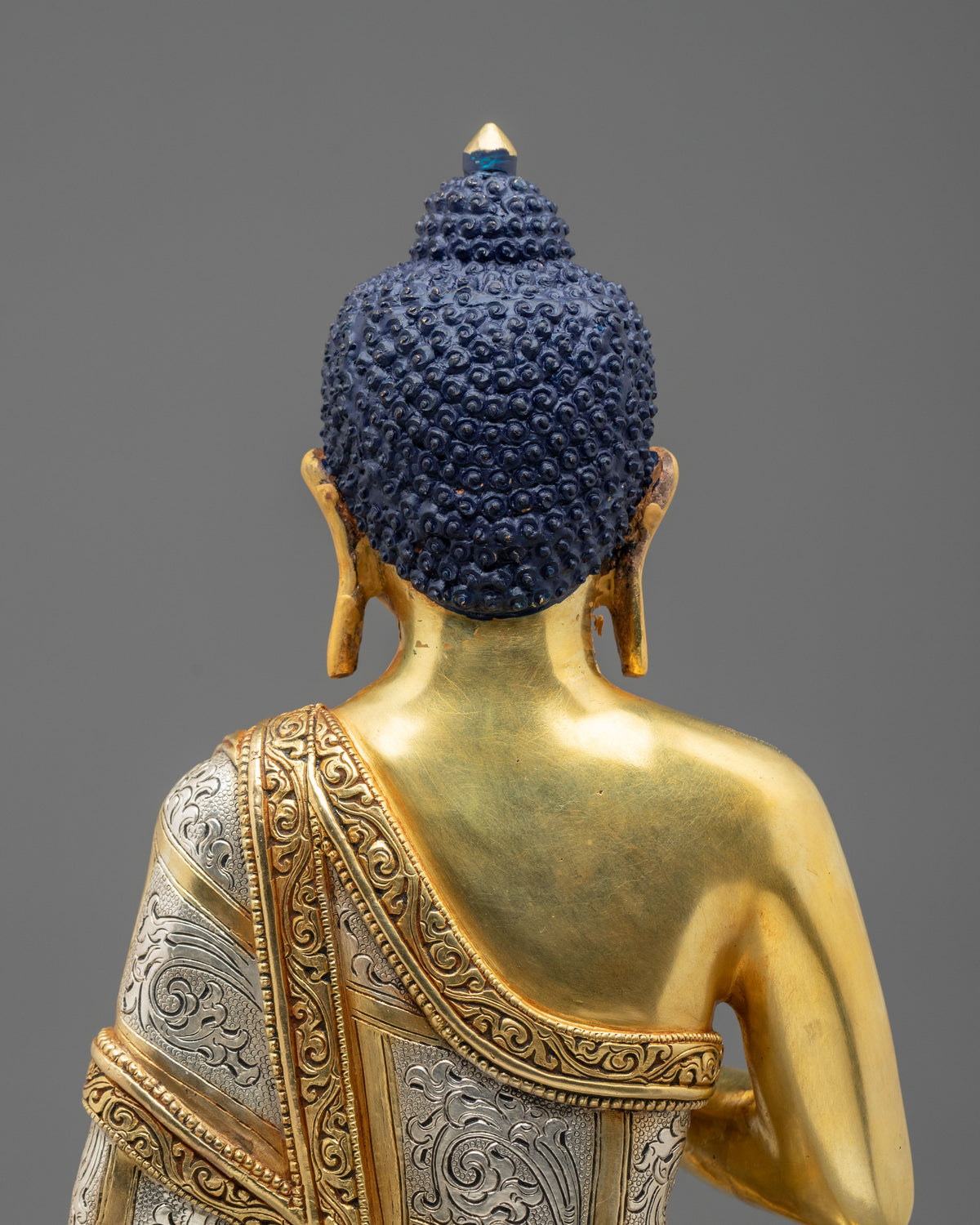Vairocana Embodiment of Dharmadhatu Wisdom Statue | 24K Gilded Copper Statue