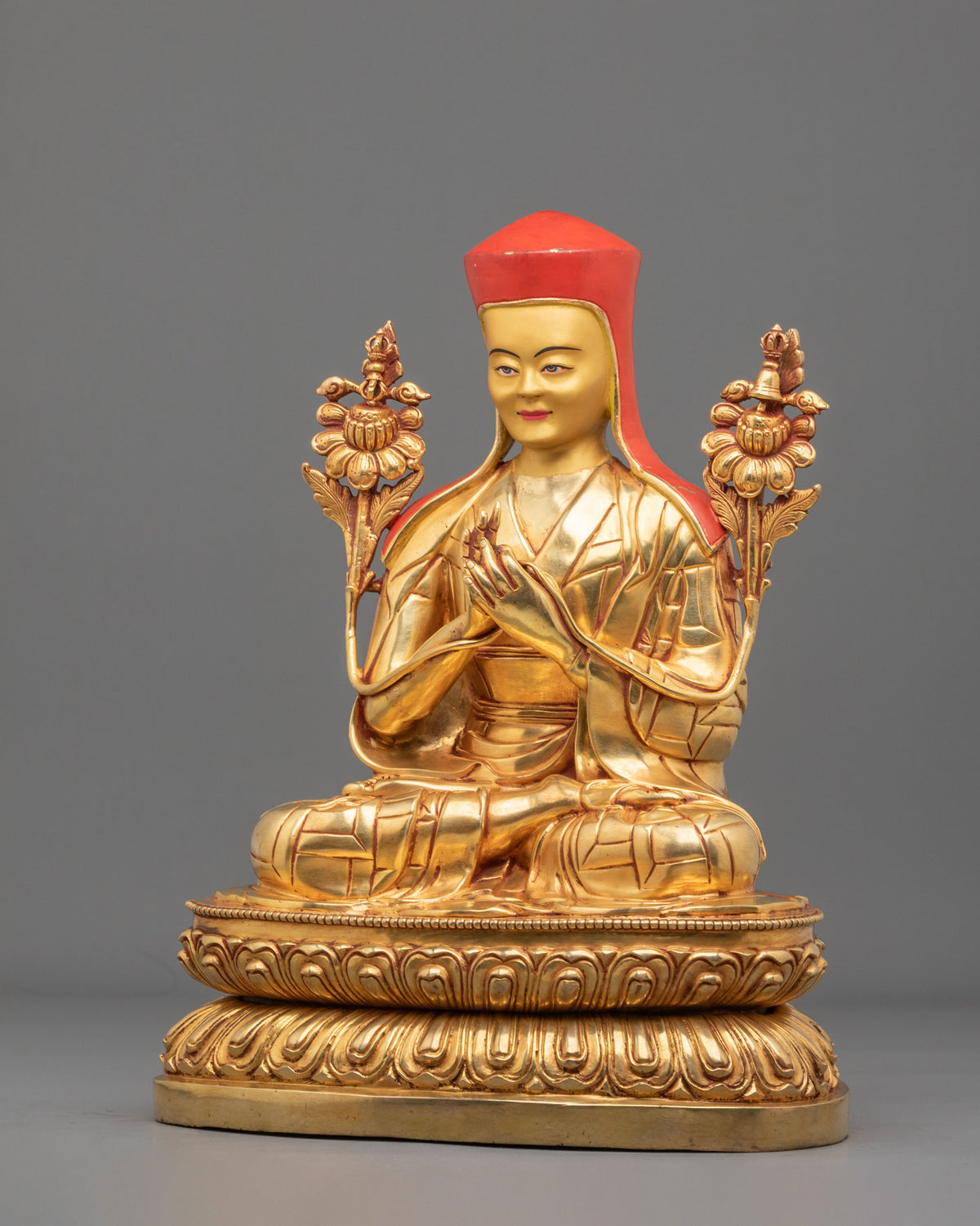 Drogon Chogyal Phagpa Copper Statue |  Himalayan Shrine Altar Decor
