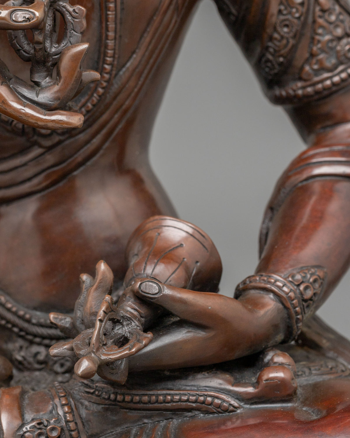 Vajrasattva Buddha Statue | Handcrafted Oxidized Copper Statue