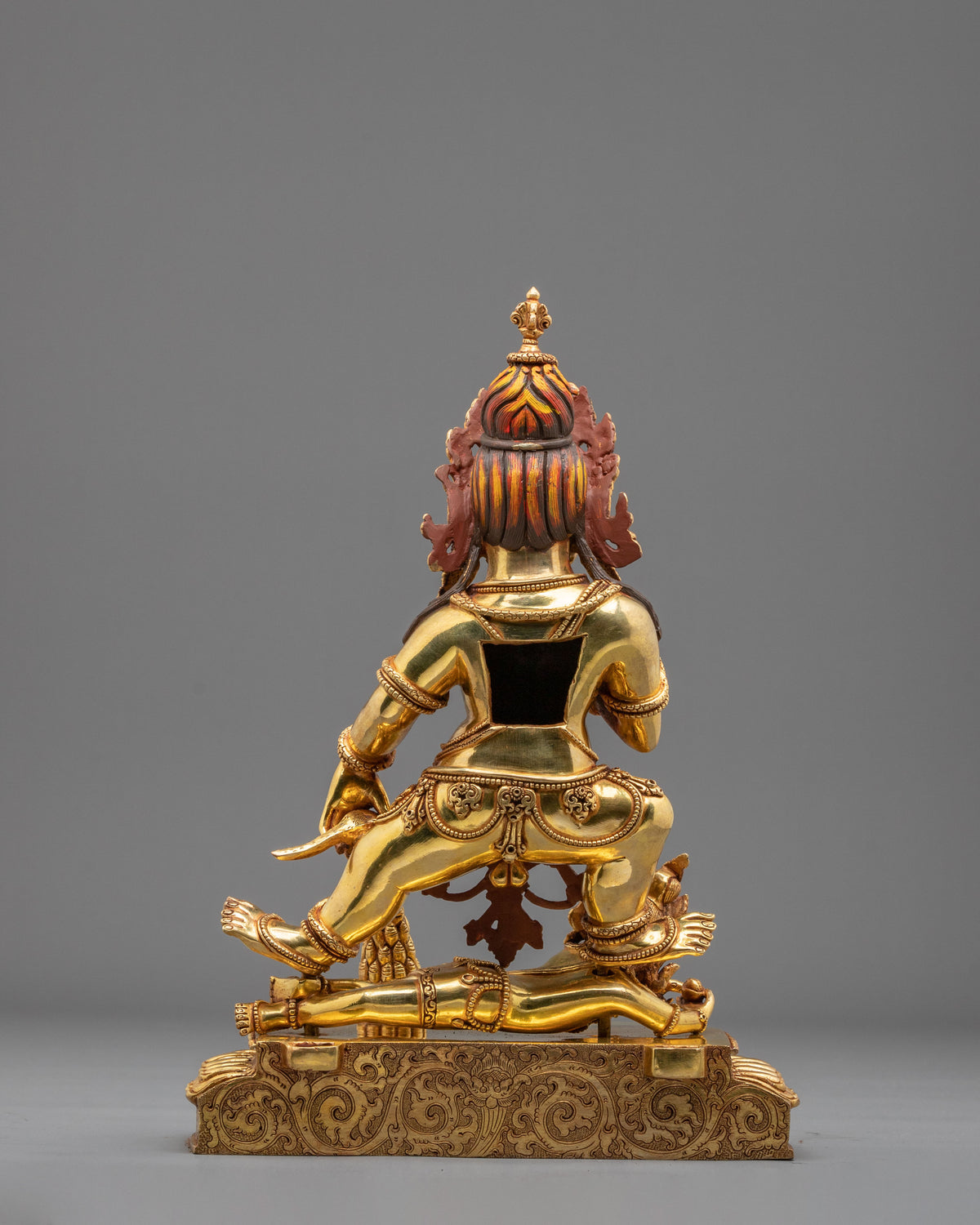 Black Jambhala Statue | Fierce Guardian of Sacred Wealth