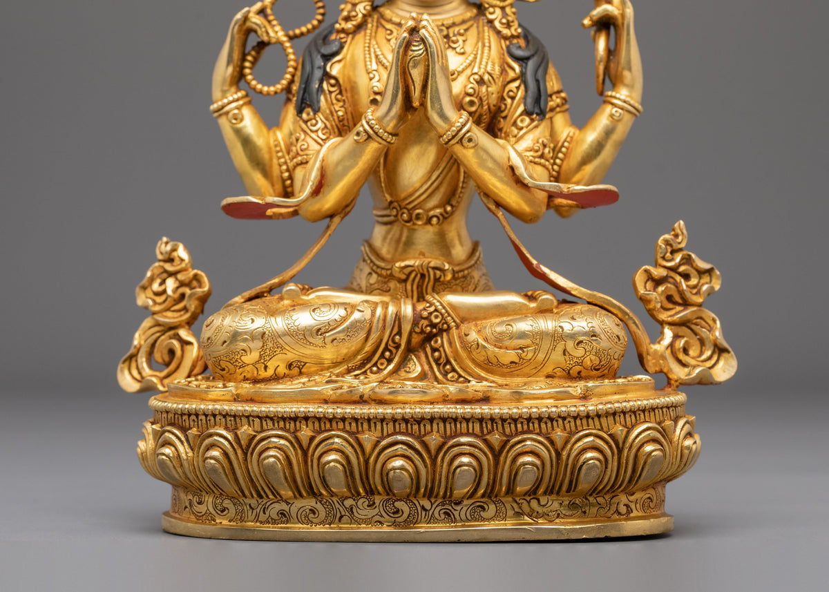 Chenrezig Buddhist Altar Statue | Bodhisattva of Great Compassion and Mercy