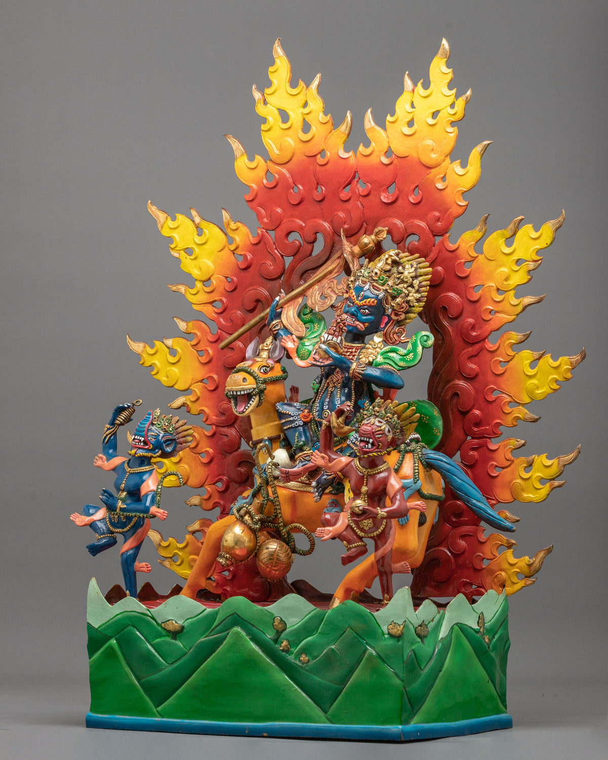Palden Lhamo Sculpture of Protection | Wrathful Deity Statue
