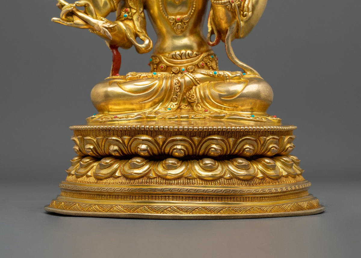 Maha Manjushri Statue | Tibetan Buddhist Wisdom Sculpture